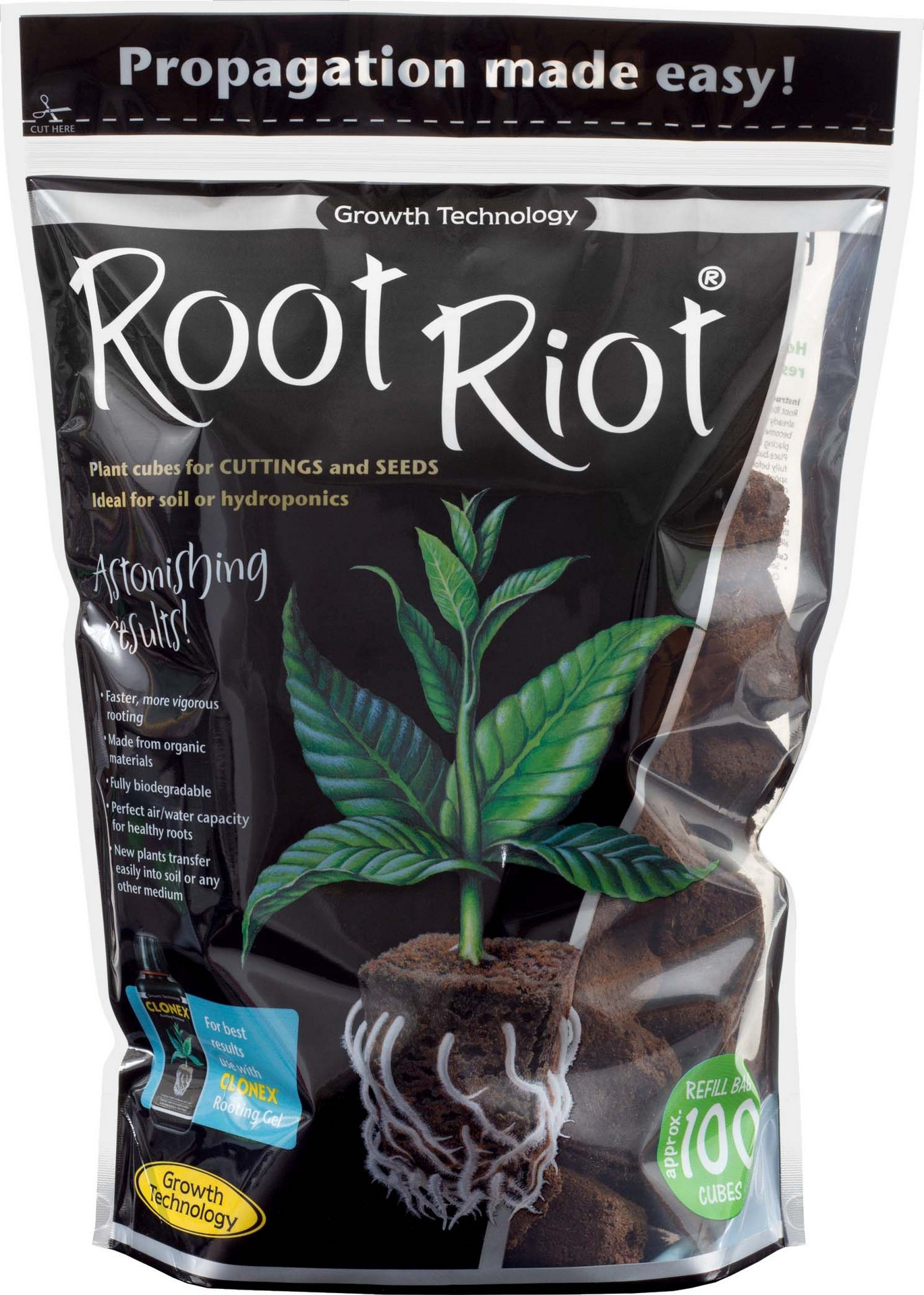 ROOT RIOT refill bag 100