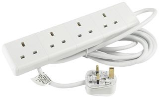 4 SOCKET EXTENSION LEAD 13 AMP WITH 5M CABLE