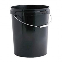 25 LITRE BLACK BUCKET WITH LID